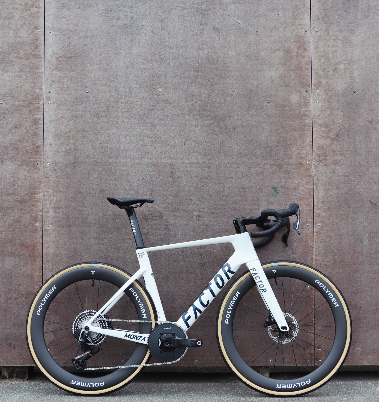 Factor Monza "Pearl White" SRAM Force XPLR 13.sp wit Power (Magene TEO P515 edition Crankset) - Image 3