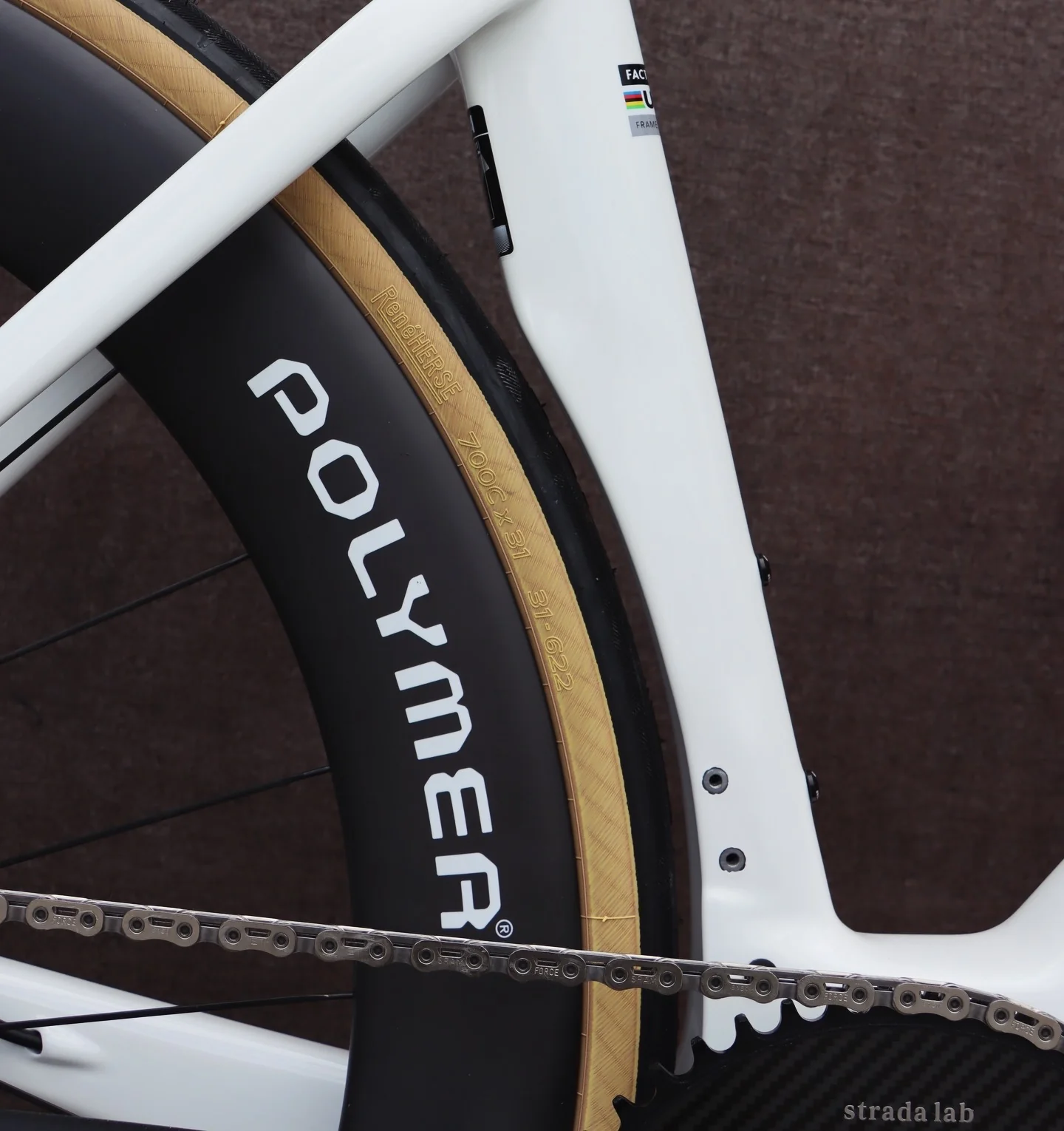Factor Monza "Pearl White" SRAM Force XPLR 13.sp wit Power (Magene TEO P515 edition Crankset) - Image 5