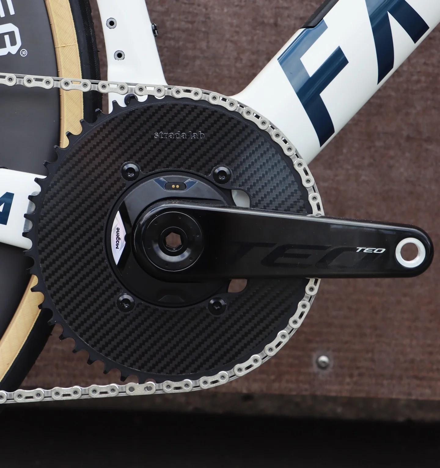 Factor Monza "Pearl White" SRAM Force XPLR 13.sp wit Power (Magene TEO P515 edition Crankset) - Image 6