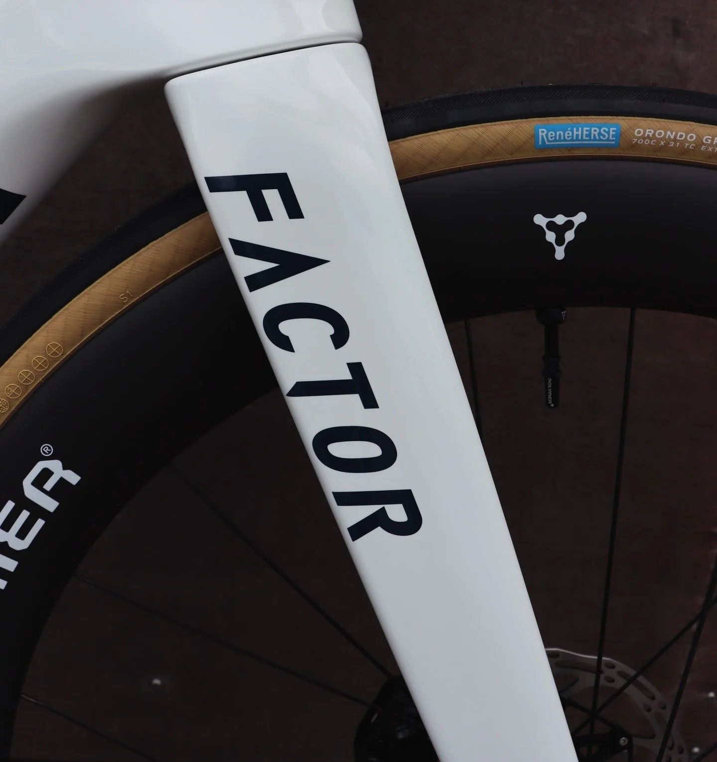 Factor Monza "Pearl White" SRAM Force XPLR 13.sp wit Power (Magene TEO P515 edition Crankset) - Image 8